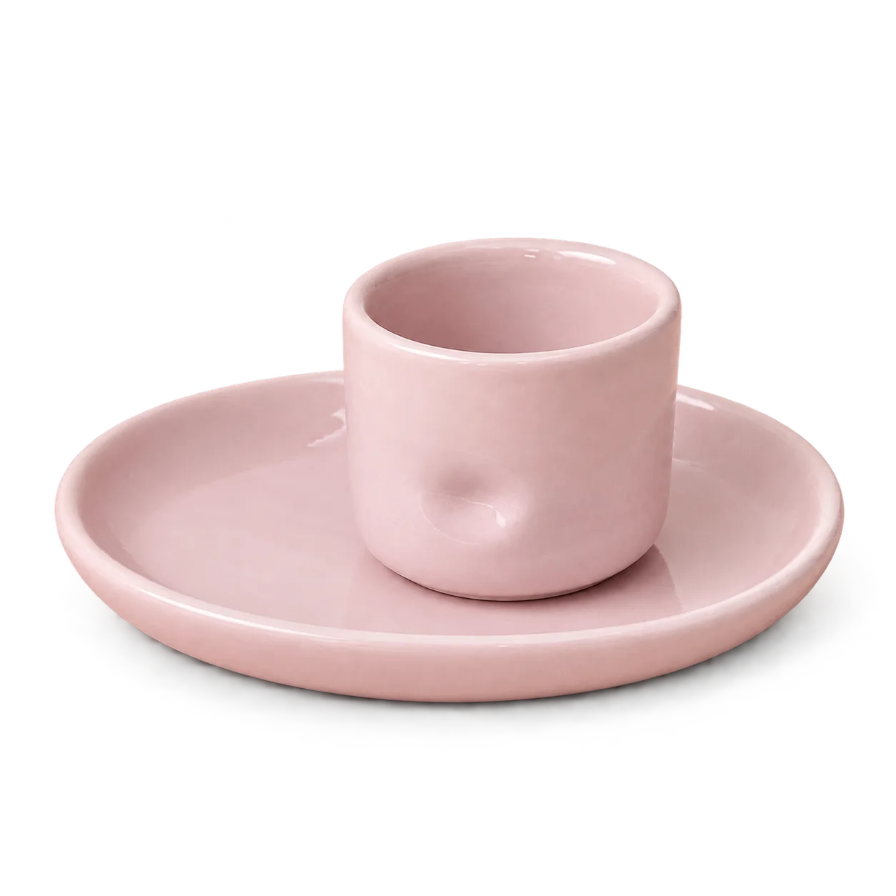 Set tasse + assiette rose